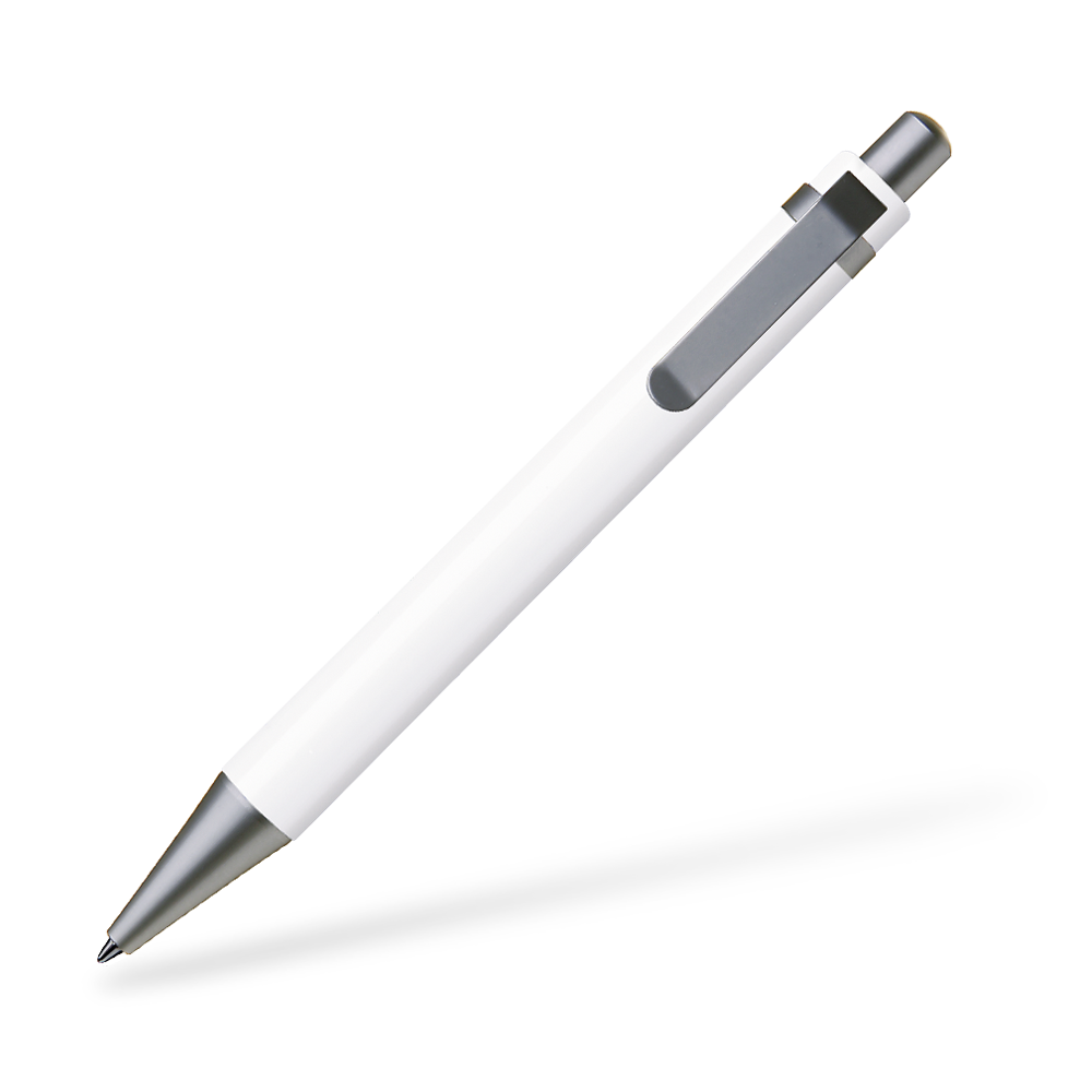 0-8600 UMA Arctis Kugelschreiber Clipansicht Weiß