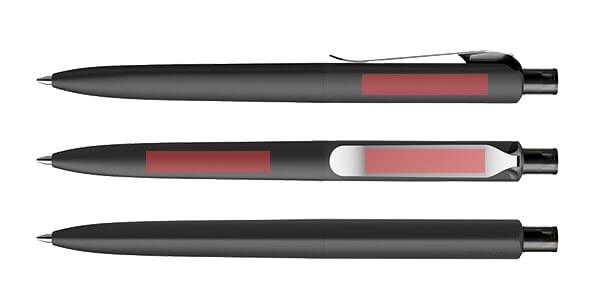prodir DS8 Softtouch Metallclip Druckbereiche