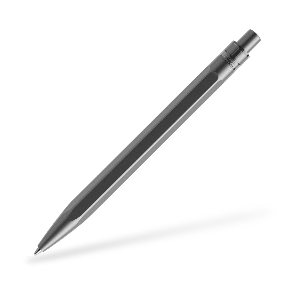 prodir QS50 Stone Kugelschreiber Metallclip Frontansicht Graphit Q75
