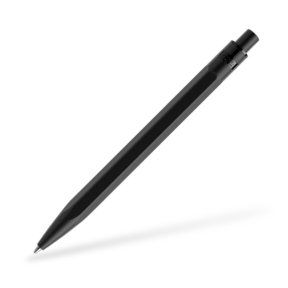 prodir QS50 Stone Kugelschreiber Metallclip Frontansicht Carbon Q80