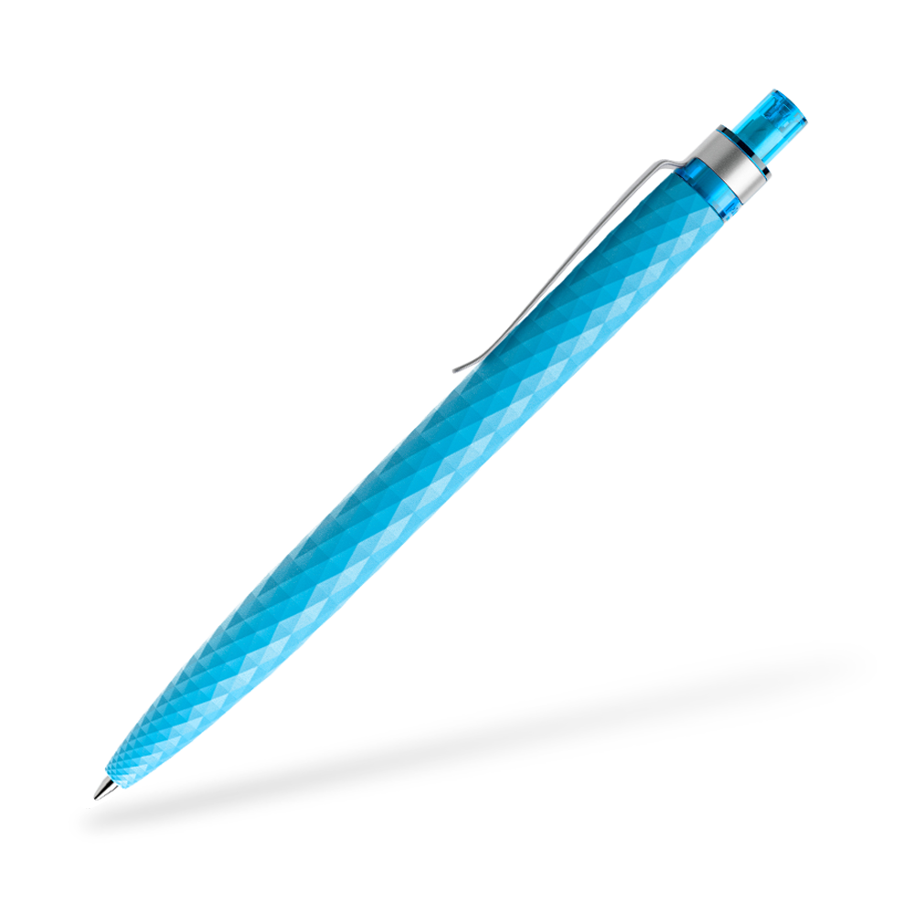 prodir QS01 Matt Kugelschreiber Metallclip Seitenansicht Cyan M58