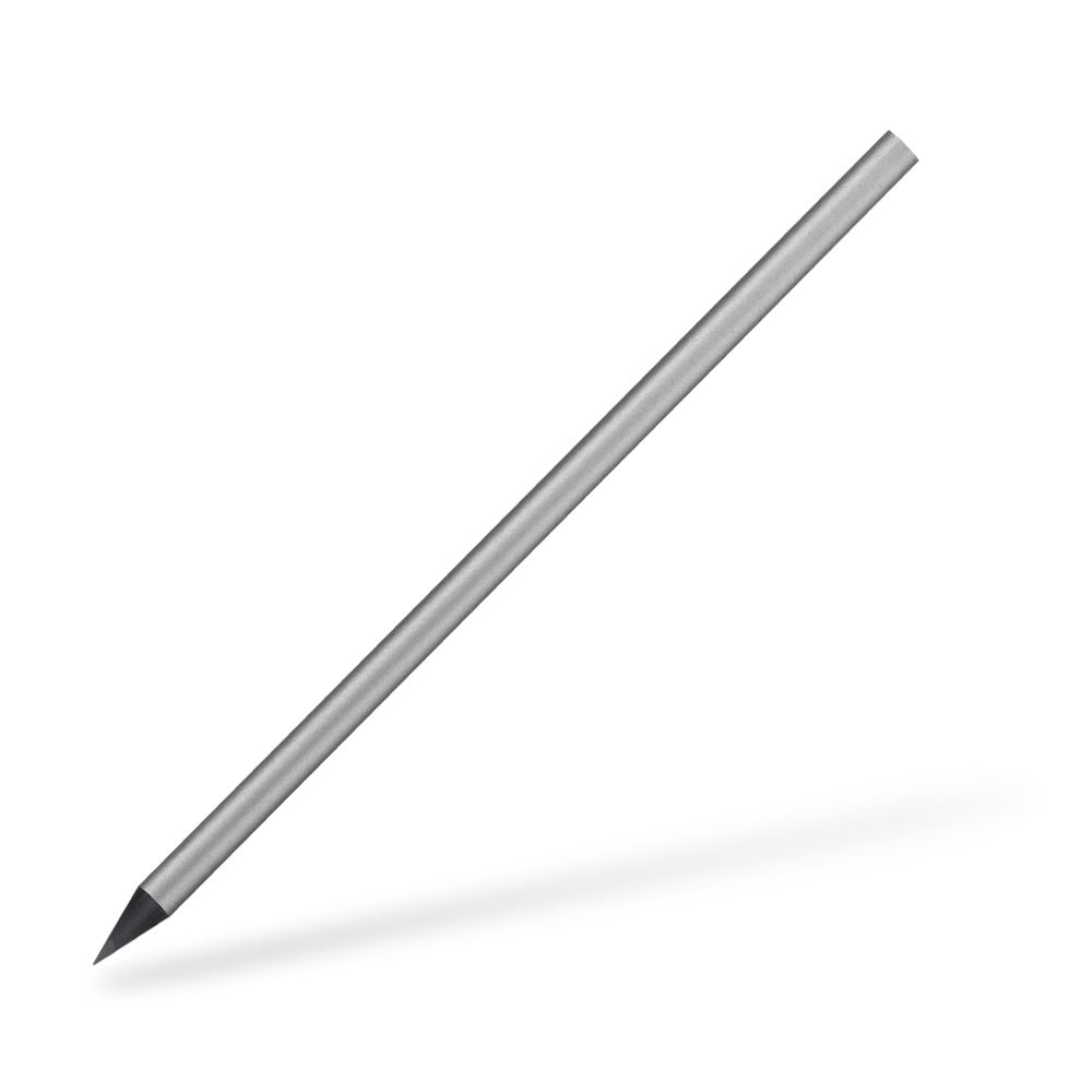 CSW runder Bleistift durchgefaerbt glanz Silber