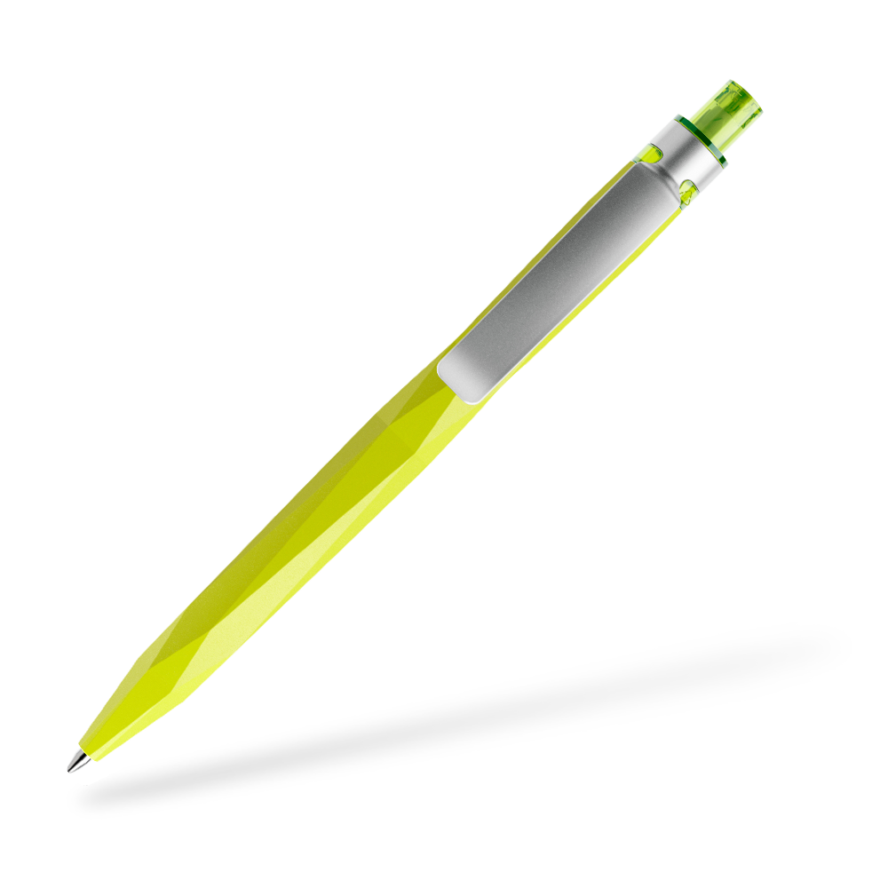 prodir QS20 Kugelschreiber Matt Metallclip Clipansicht Gelbgrün M66