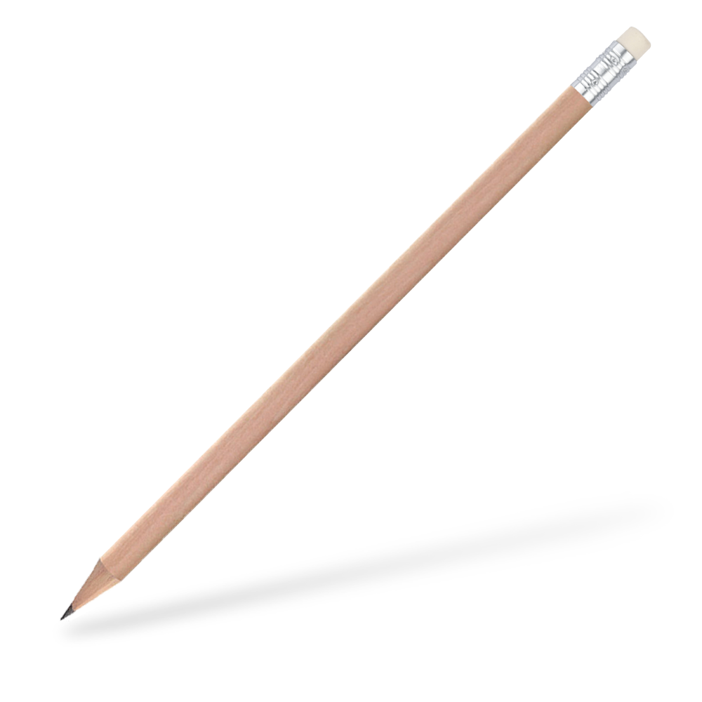 Bleistift mit Radiergummi