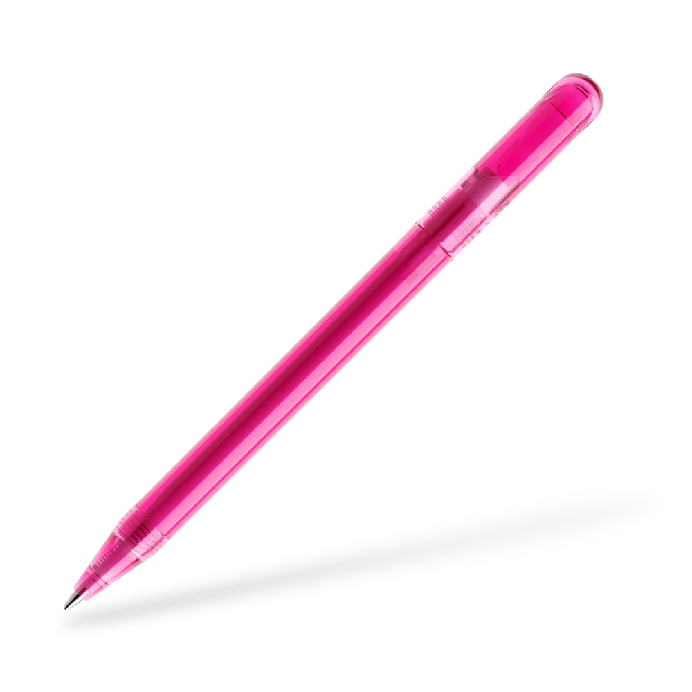 DS3 Transparent Kugelschreiber Frontansicht Pink T25