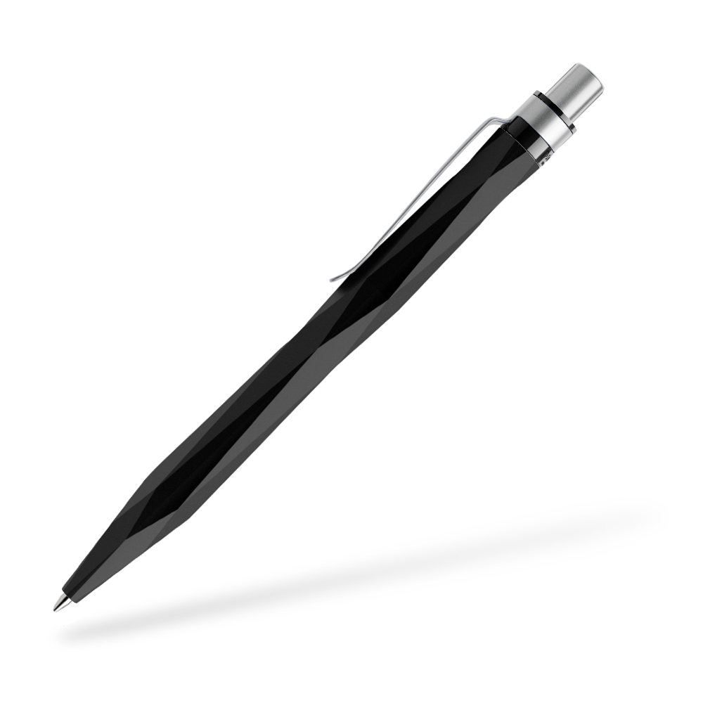 prodir QS20 Stone Kugelschreiber Metallclip Seitenansicht Carbon Q80