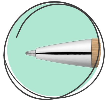 Goldstar Prince Bamboo MSZ Kugelschreiber Spitze Nahaufnahme