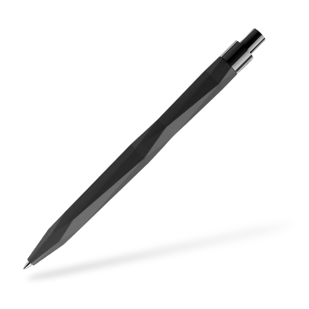 prodir QS20 Softtouch Kugelschreiber Seitenansicht Rot prodir QS20 Softtouch Kugelschreiber Frontansicht Schwarz R75