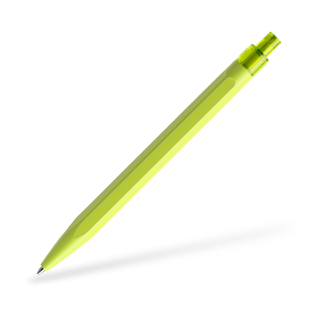 prodir QS50 Matt Kugelschreiber Frontansicht Gelbgrün M66