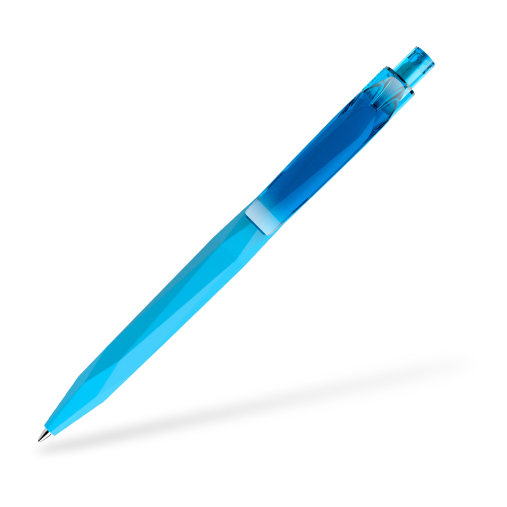 prodir QS20 Softtouch Kugelschreiber Clipansicht Cyan R58