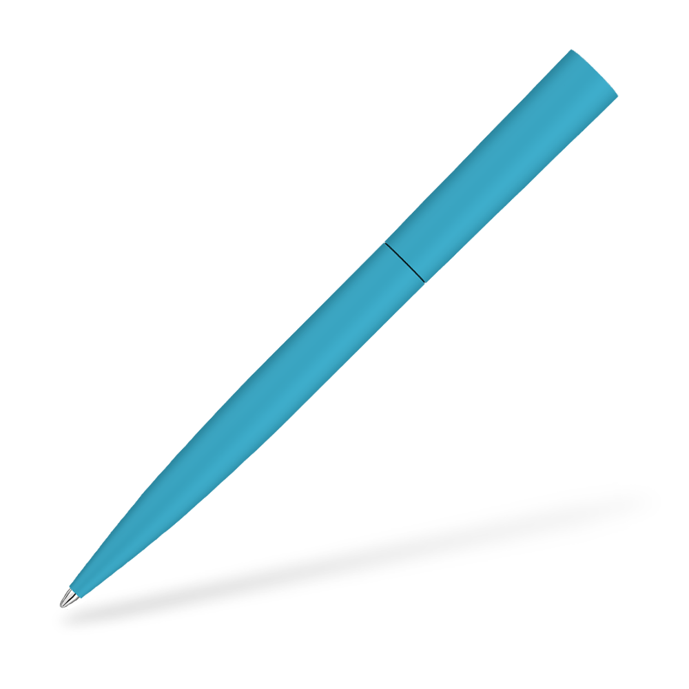 UMA 0-9610-GUM BRUSH GUM Softtouch Kugelschreiber Hellblau Frontansicht