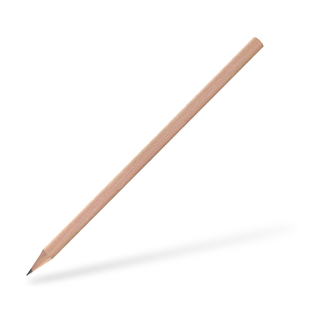 CSW Bleistifte runder Bleistift matt Naturbelassen