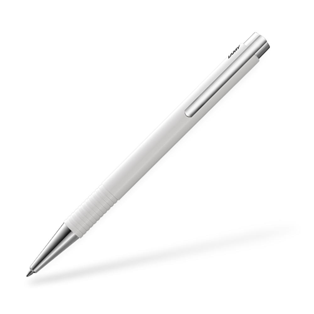 LAMY logo 204 M plus Kugelschreiber Clipansicht Weiss