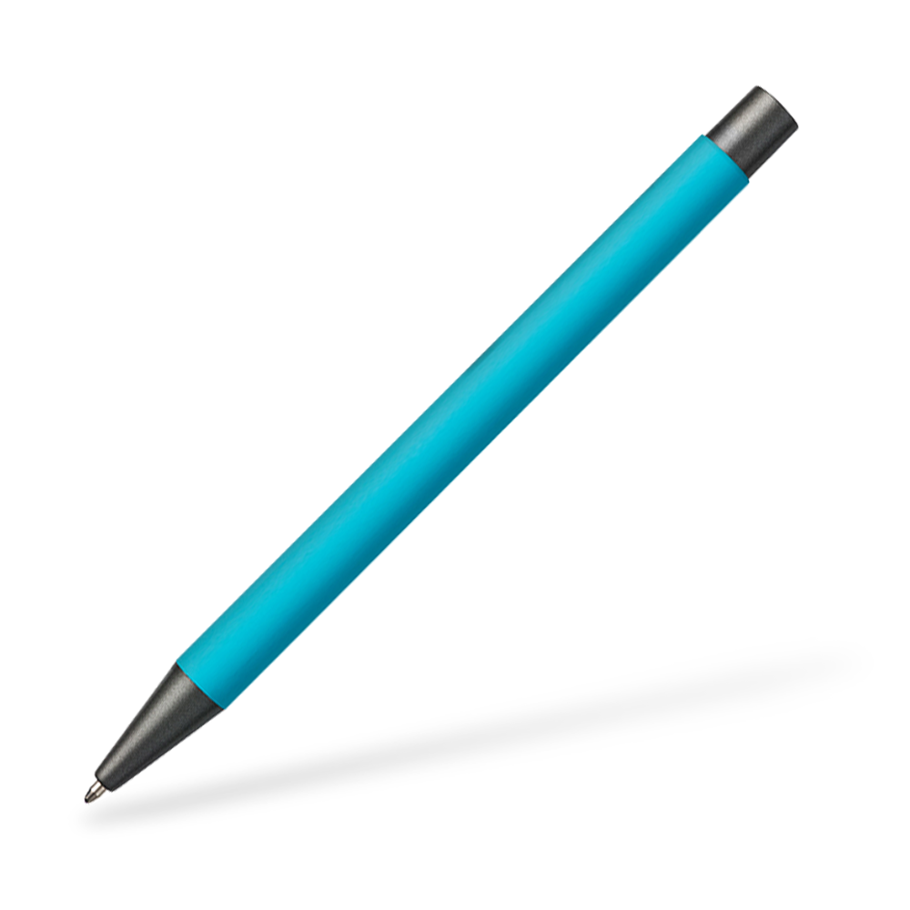 Goldstar Bowie LUM Kugelschreiber Frontansicht Hellblau