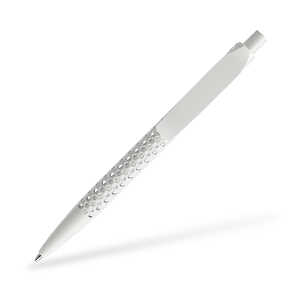 prodir QS40 Air Kugelschreiber True Biotic Clipansicht Schneeweiss B02
