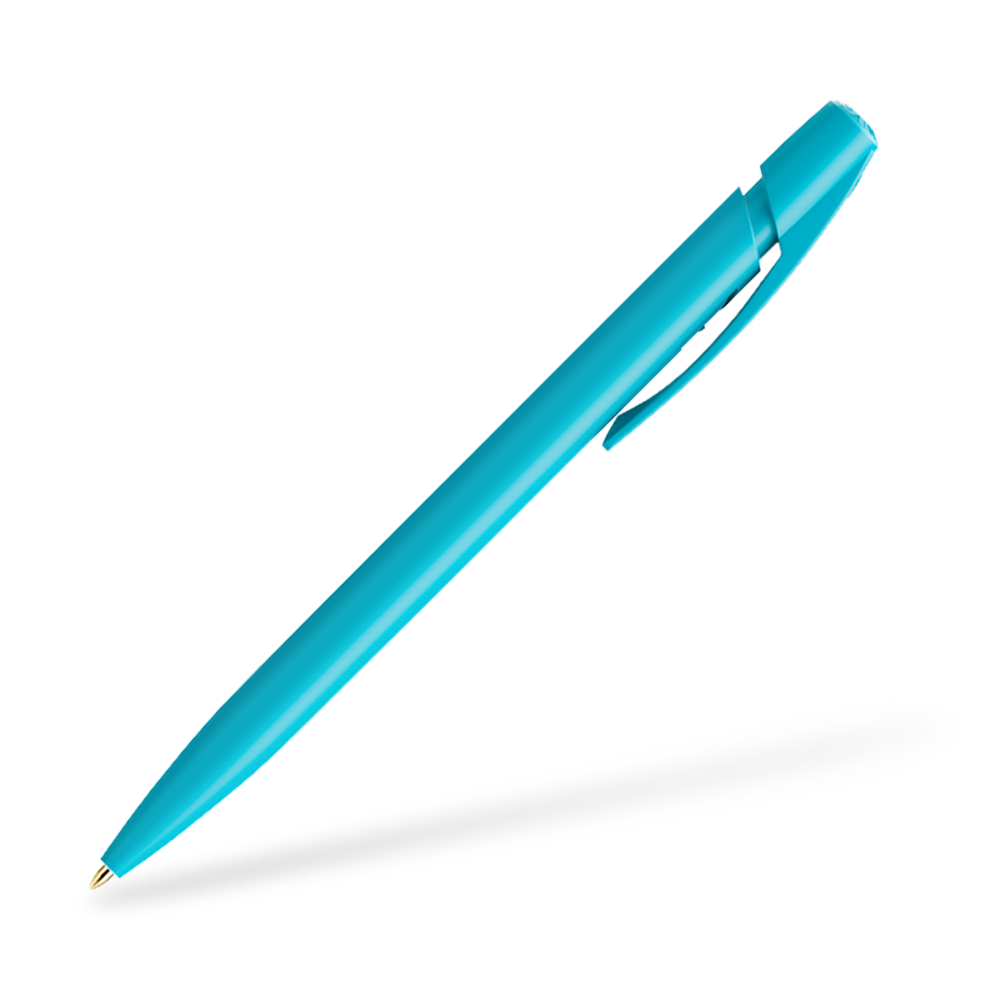 BIC Media Clic Druckkugelschreiber Türkis Clipansicht 270°