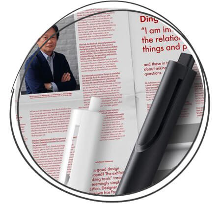 LAMY noto Schwarz Weiss Kugelschreiber Design Optik