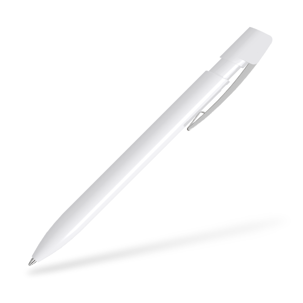 UMA SKY M 0-0125-M Kugelschreiber 270 Grad vom Clip Weiß-Weiß