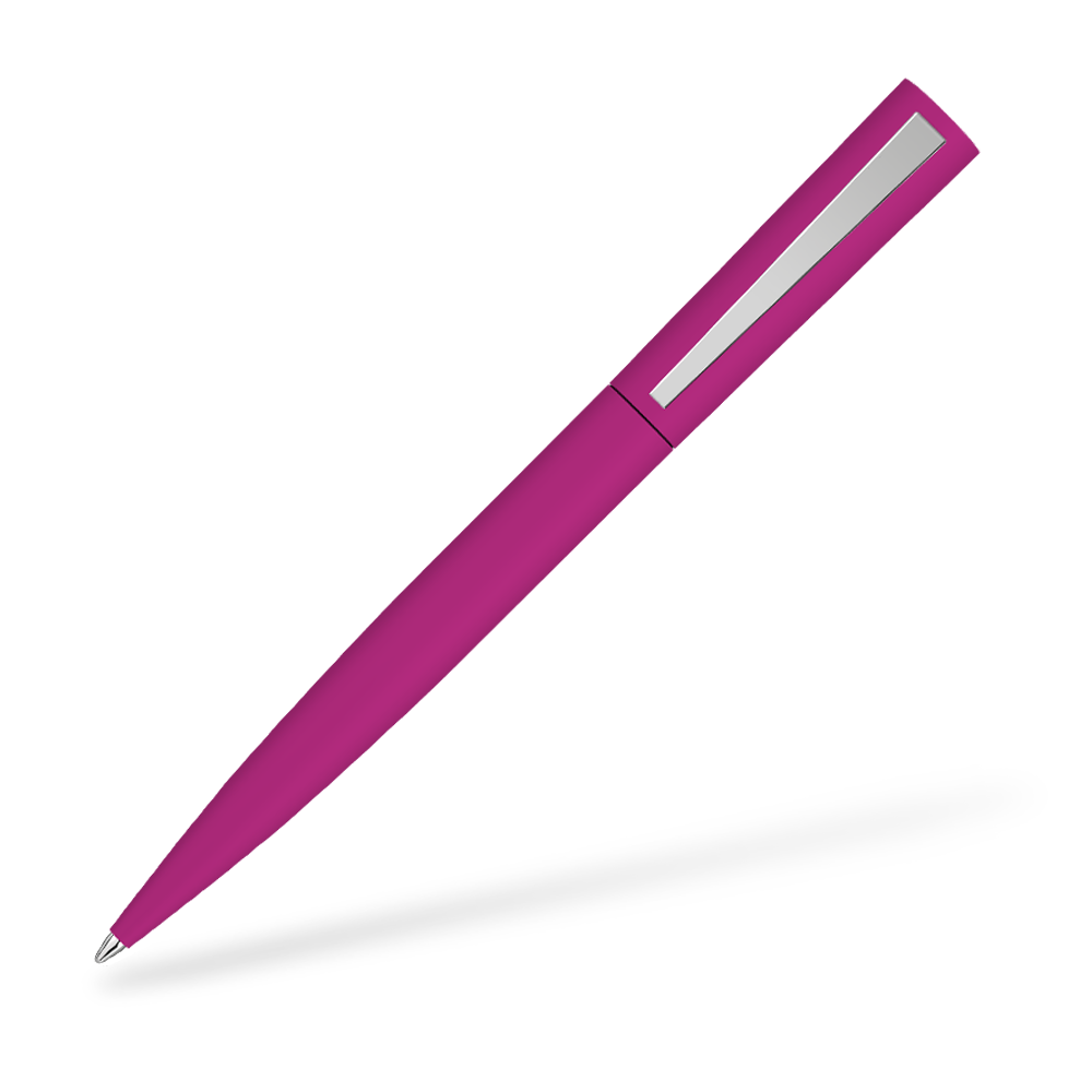 UMA 0-9610-GUM BRUSH GUM Softtouch Kugelschreiber Magenta Clipansicht