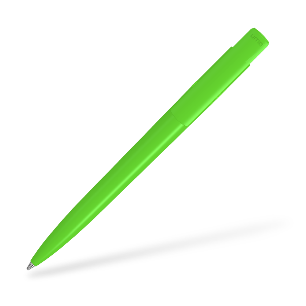 0-2250 PET PEN PRO Kugelschreiber Clipansicht Mittelgrün