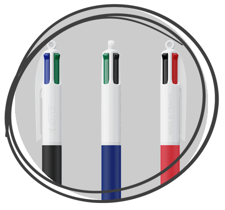 BIC 4 Colours Softtouch Farben