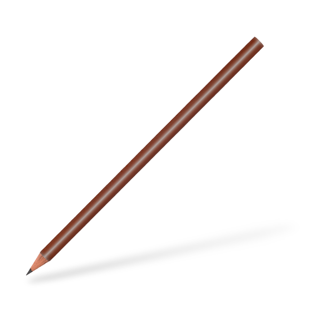 CSW Bleistifte runder Bleistift glänzend Braun