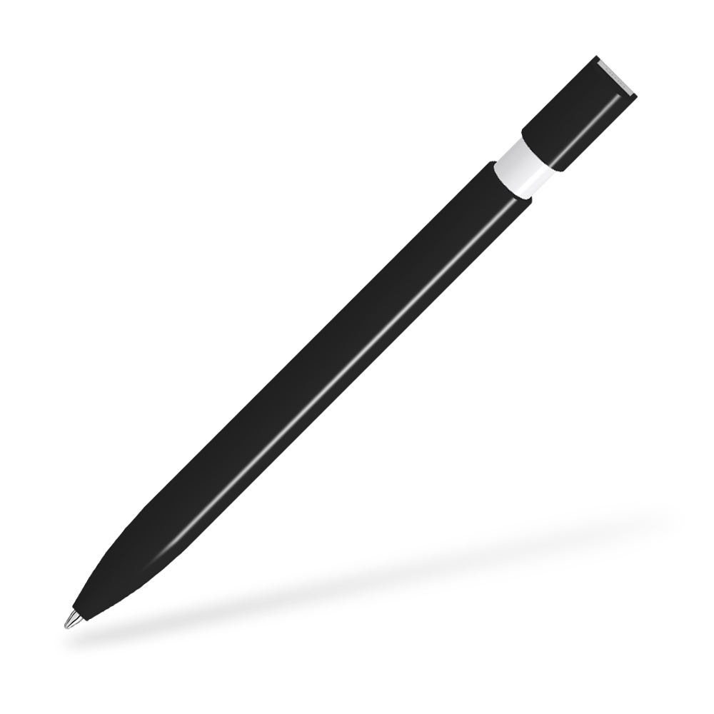 UMA SKY M 0-0125-M Kugelschreiber Frontansicht Schwarz-Weiß