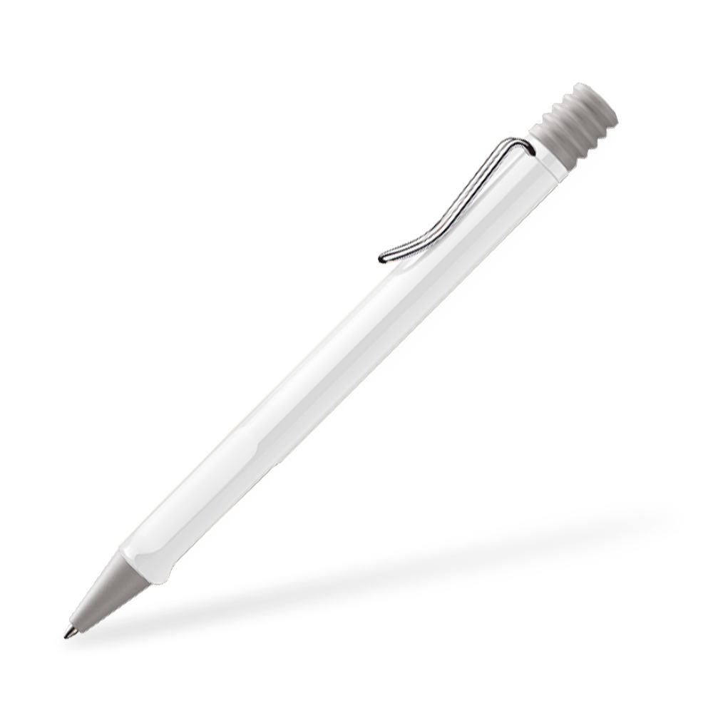 LAMY Safari 219 Kugelschreiber Seitenansicht Weiss