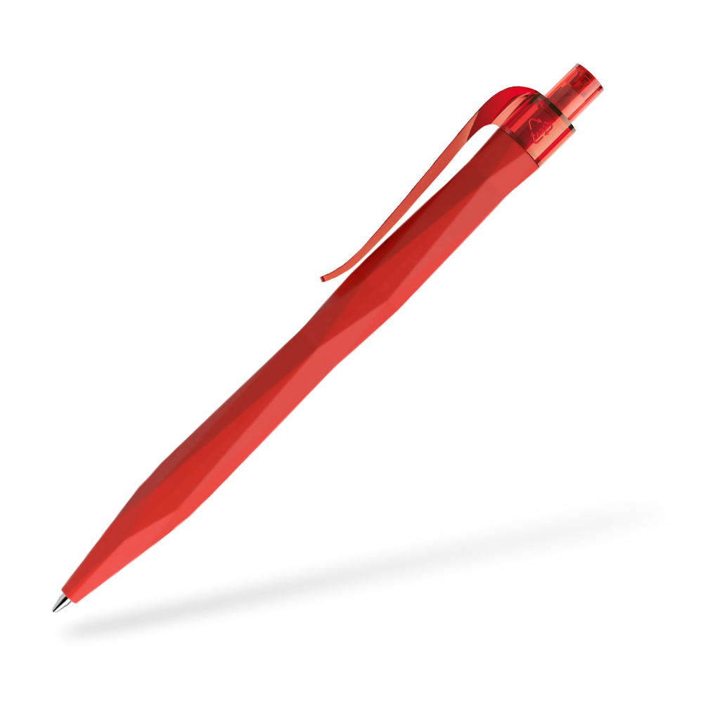 prodir QS20 Softtouch Kugelschreiber Seitenansicht Rot R20