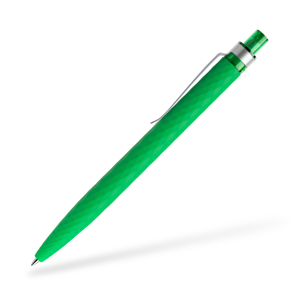 prodir QS01 Softtouch Kugelschreiber Metallclip Seitenansicht Hellgrün R67