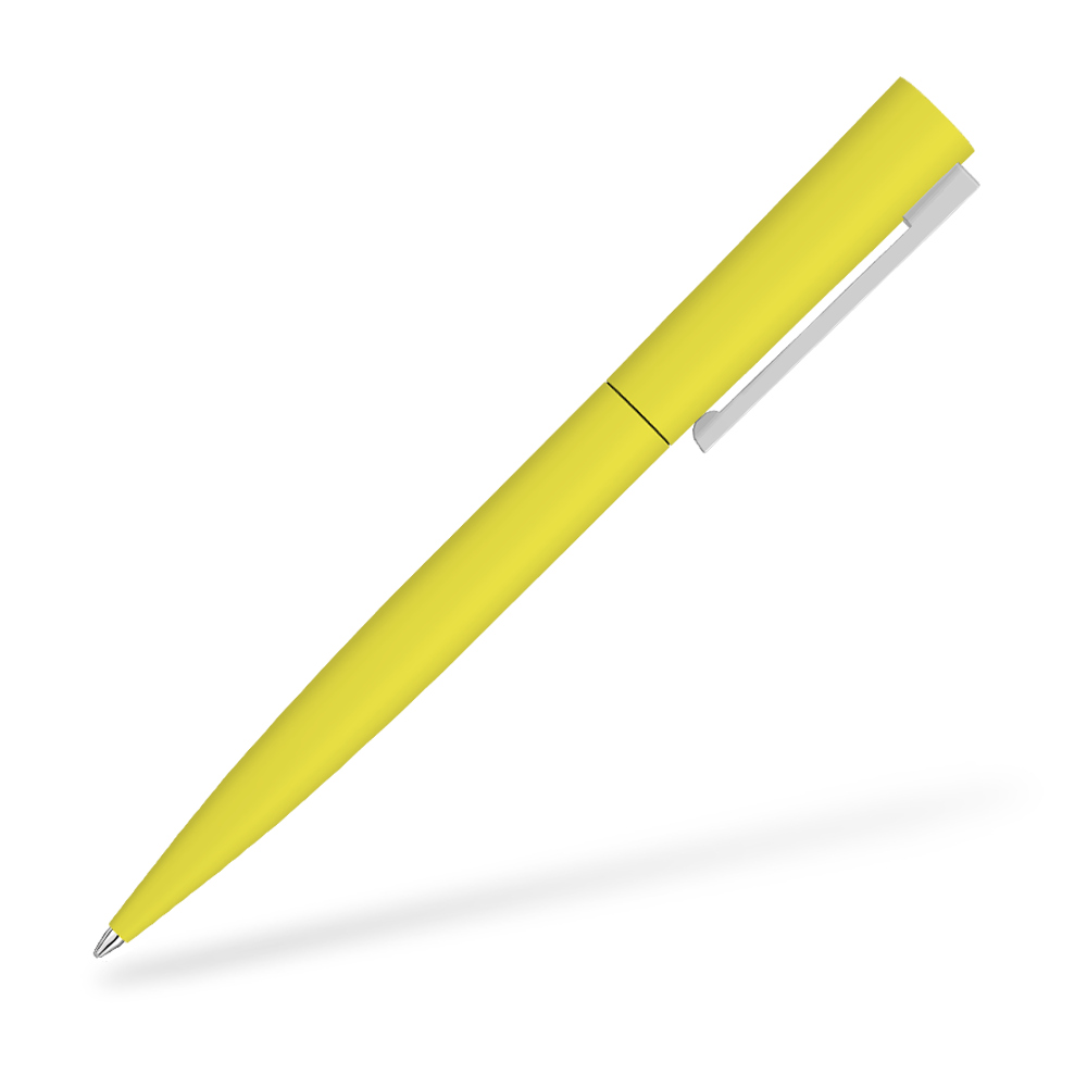 UMA 0-9610-GUM BRUSH GUM Softtouch Kugelschreiber Gelb 270 Grad vom Clip