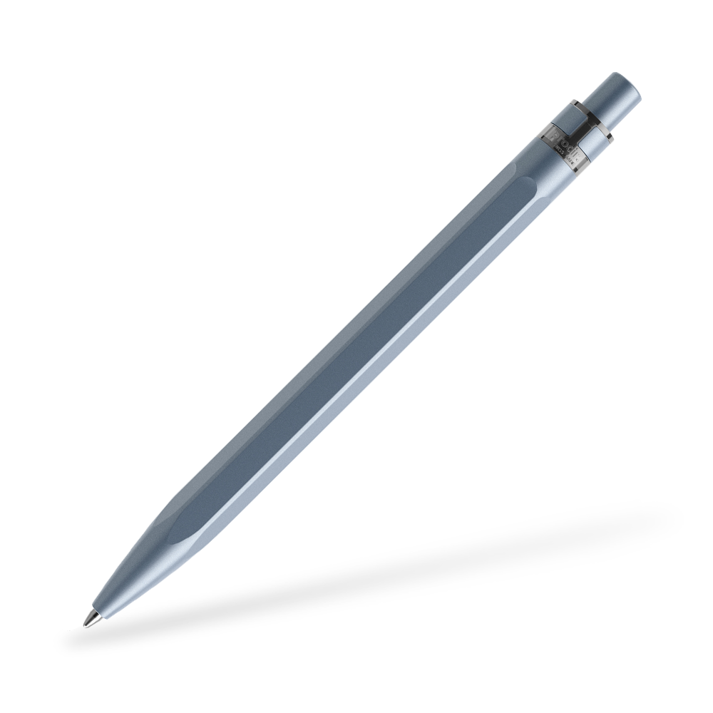 prodir QS50 Stone Kugelschreiber Metallclip Frontansicht Lazulith Q57