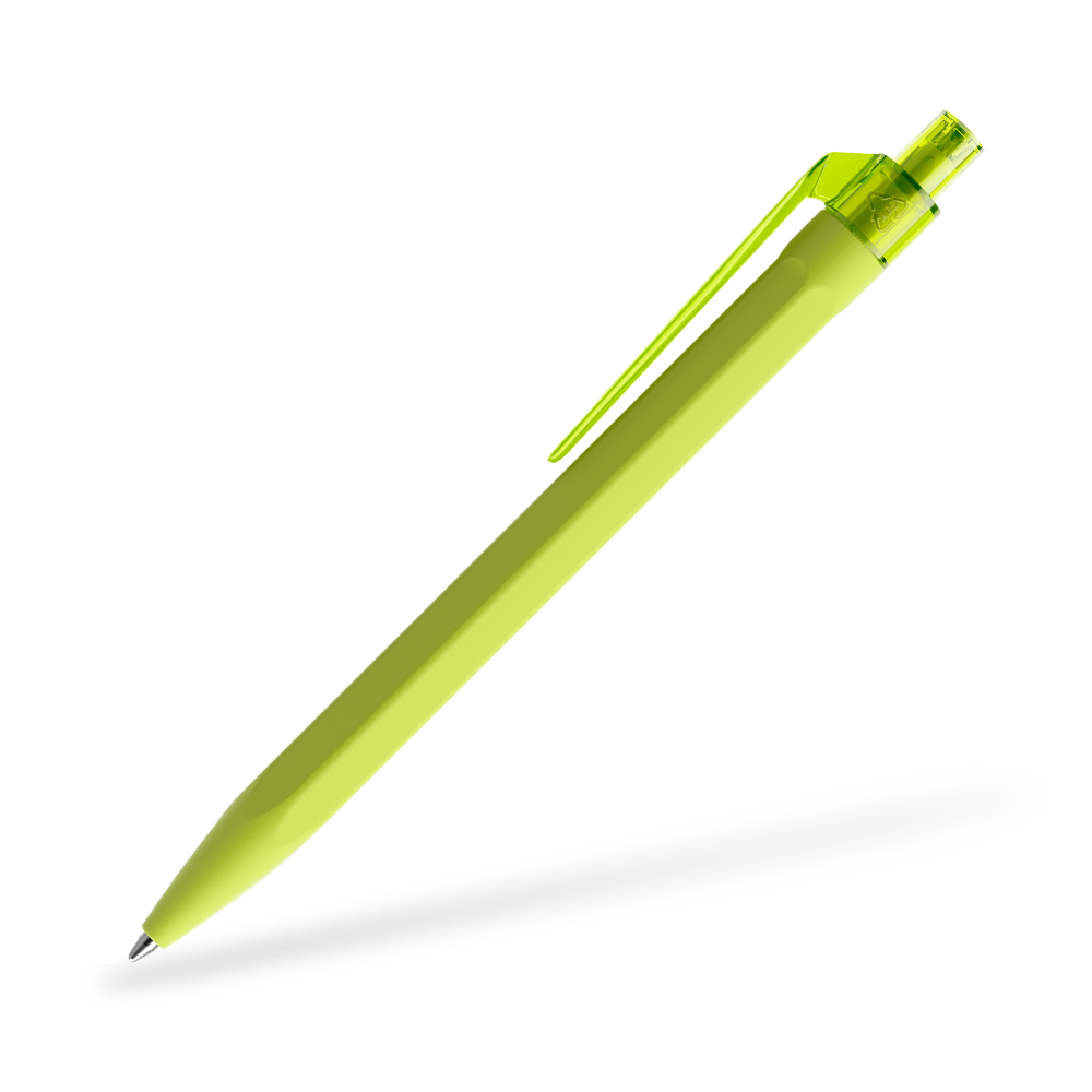 prodir QS50 Softtouch Kugelschreiber Seitenansicht Gelbgrün R66