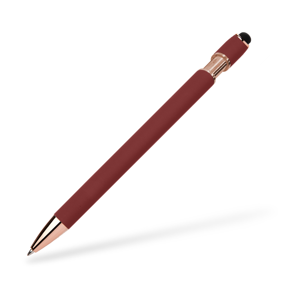 Goldstar Prince MPQ Softtouch Kugelschreiber Frontansicht Rot