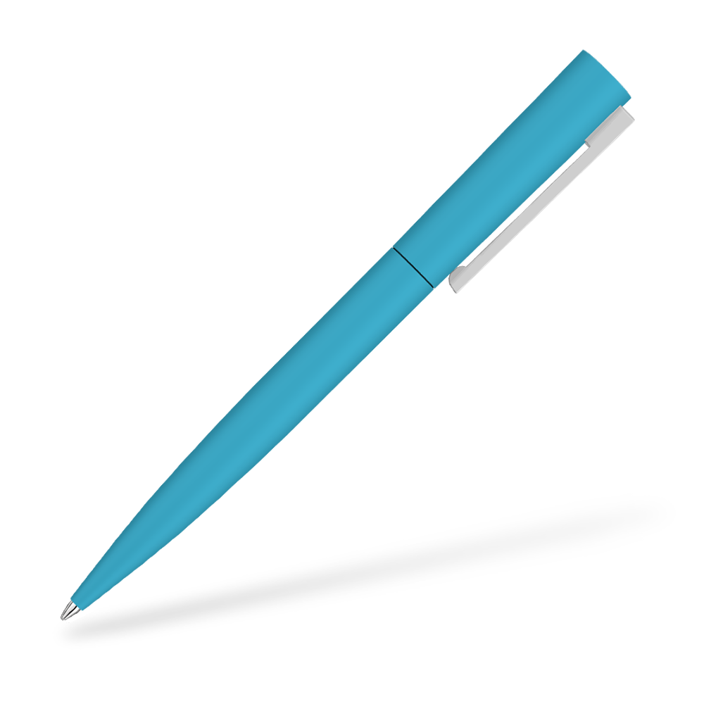 UMA 0-9610-GUM BRUSH GUM Softtouch Kugelschreiber Hellblau 270 Grad vom Clip