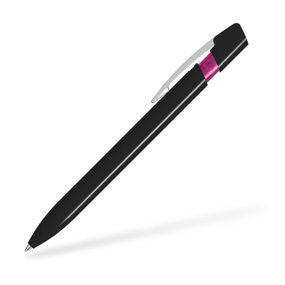 UMA SKY M 0-0125-M Kugelschreiber Seitenansicht Schwarz-Magenta