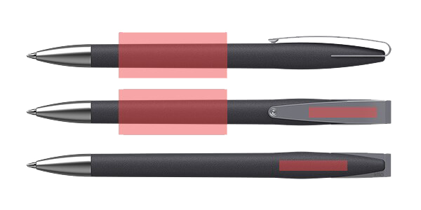 Klio-Eterna Cobra Softgrip MMs Schwarz Druckbereiche