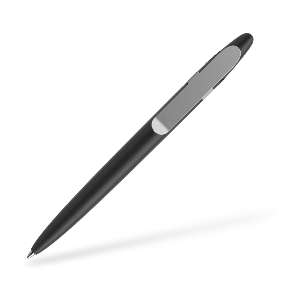 prodir DS5 Matt Kugelschreiber Metallclip Clipansicht Schwarz M75