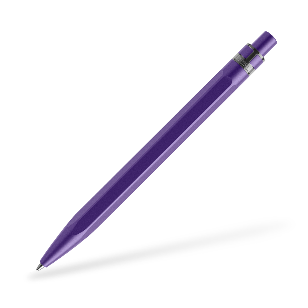 prodir QS50 Stone Kugelschreiber Metallclip Frontansicht Amethyst Q30