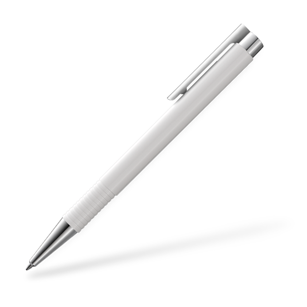 LAMY logo 204 M plus Kugelschreiber Seitenansicht Weiss