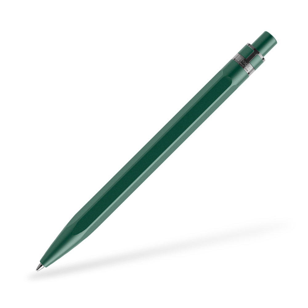 prodir QS50 Stone Kugelschreiber Metallclip Frontansicht Malachit Q43