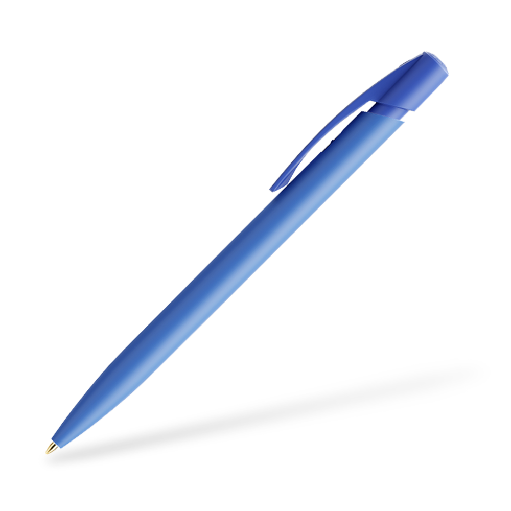 BIC Media Clic Druckkugelschreiber Blau Clipansicht 90°