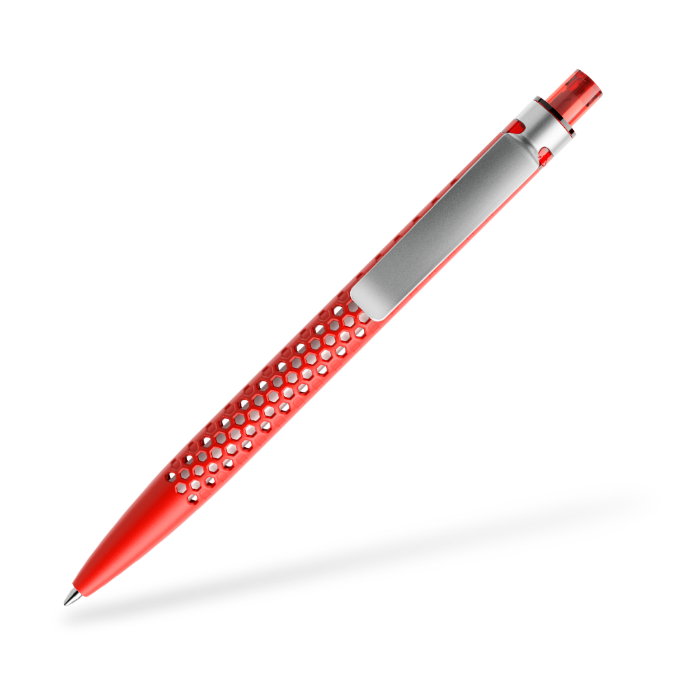 prodir QS40 Air Kugelschreiber Matt Metallclip Clipansicht Rot M20