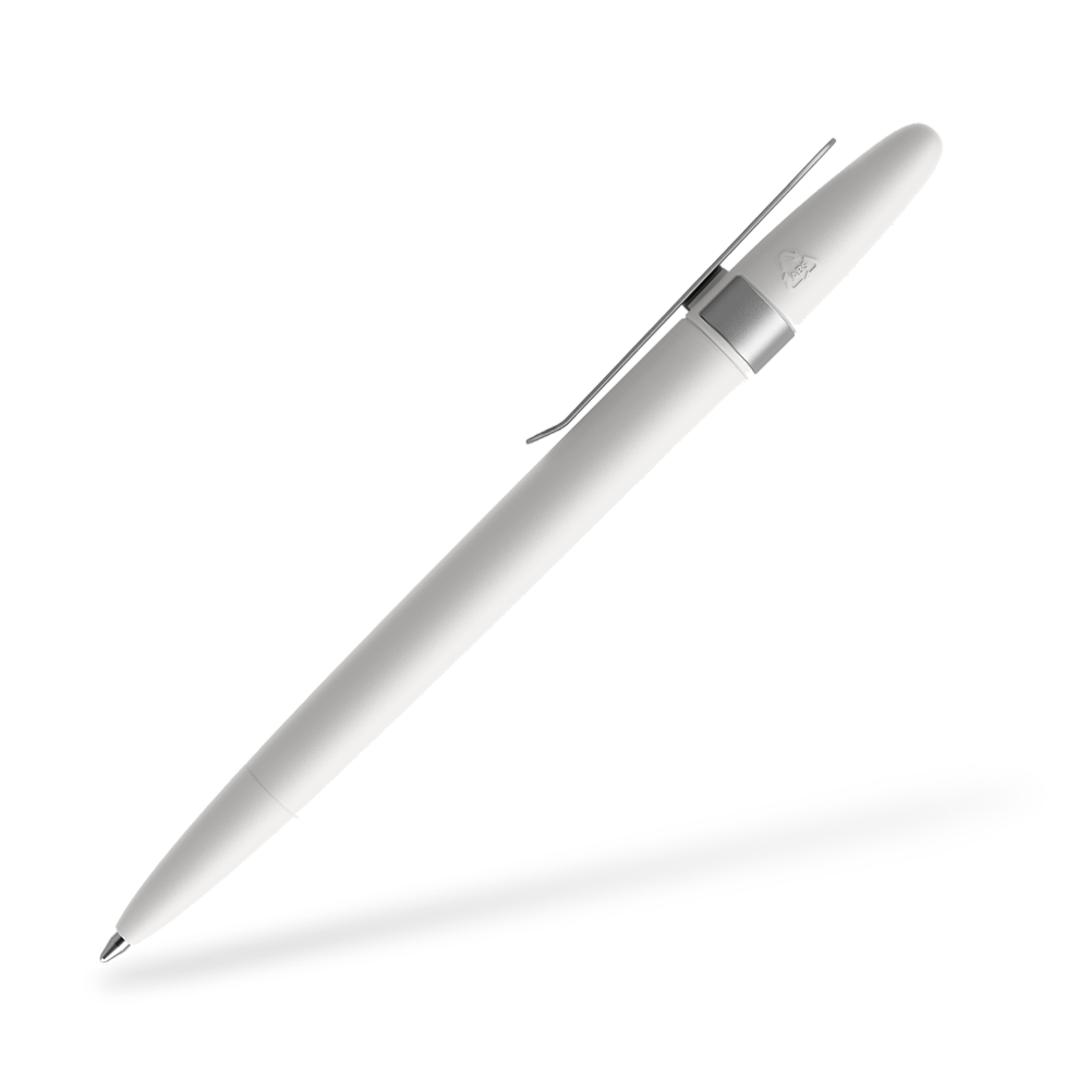 prodir DS5 Matt Kugelschreiber Metallclip Seitenansicht Weiß M20