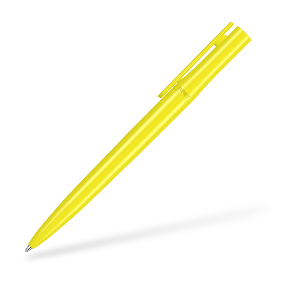 0-2240 PET PEN Switch Kugelschreiber Seitenansicht Gelb