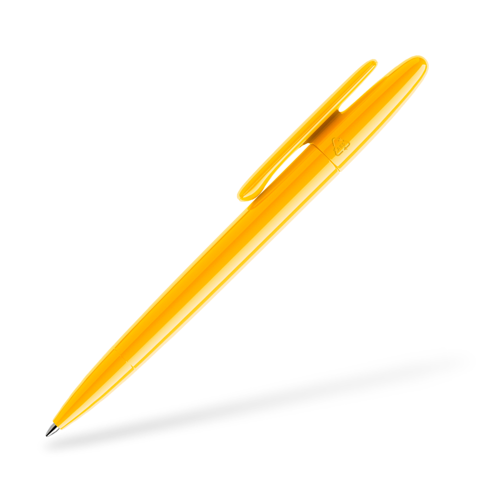 prodir DS5 poliert Kugelschreiber Seitenansicht Gelb P06