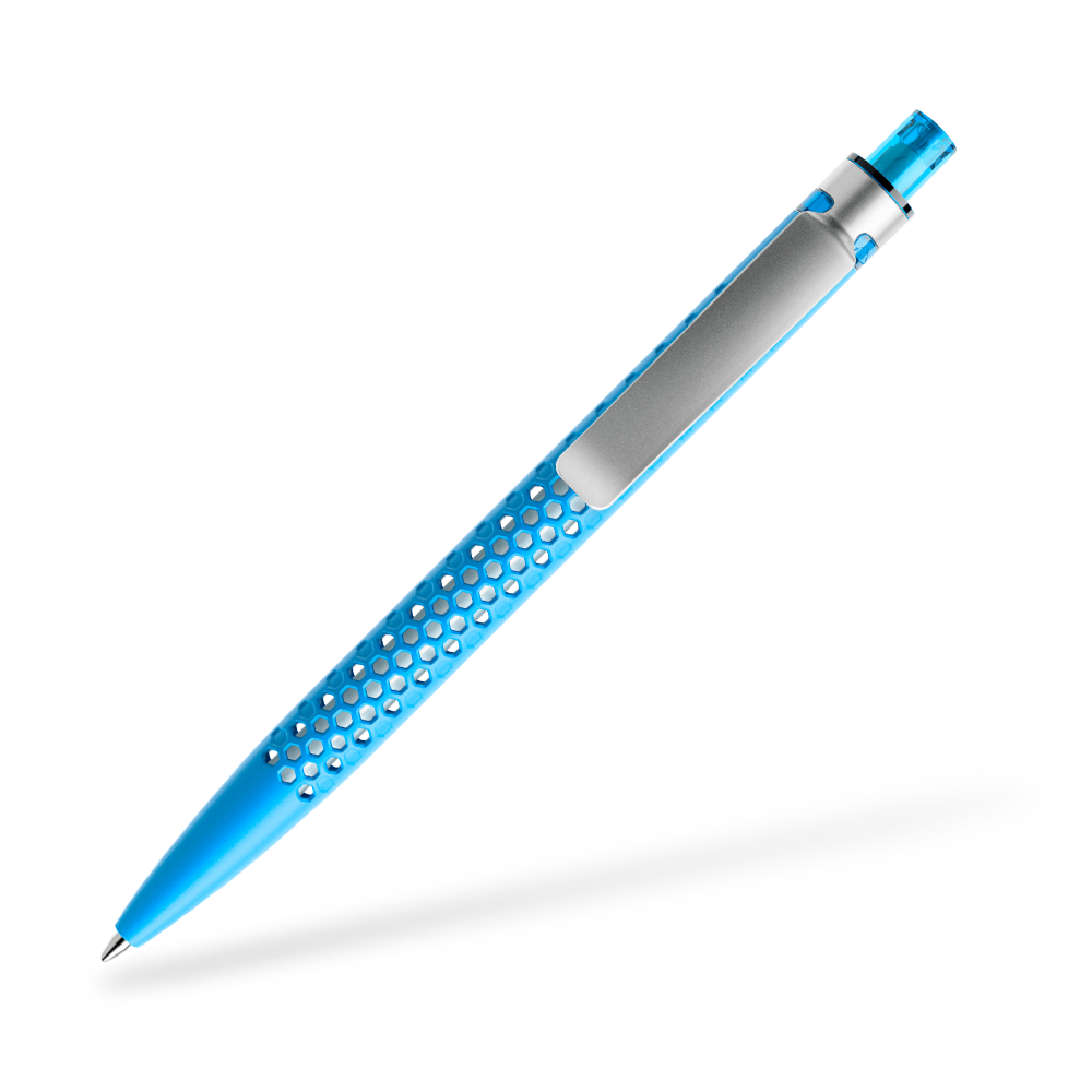 prodir QS40 Air Kugelschreiber Matt Metallclip Clipansicht Cyan M58