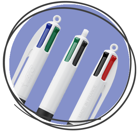 BIC 4 Colours Softtouch Drücker