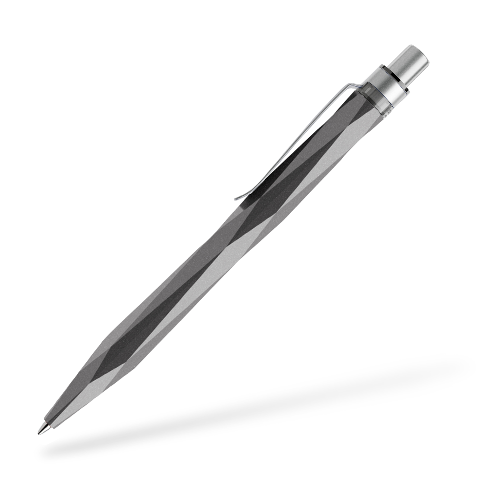 prodir QS20 Stone Kugelschreiber Metallclip Seitenansicht Graphit Q75