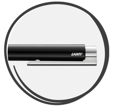 LAMY logo 204 M plus Kugelschreiber Schwarz Clip